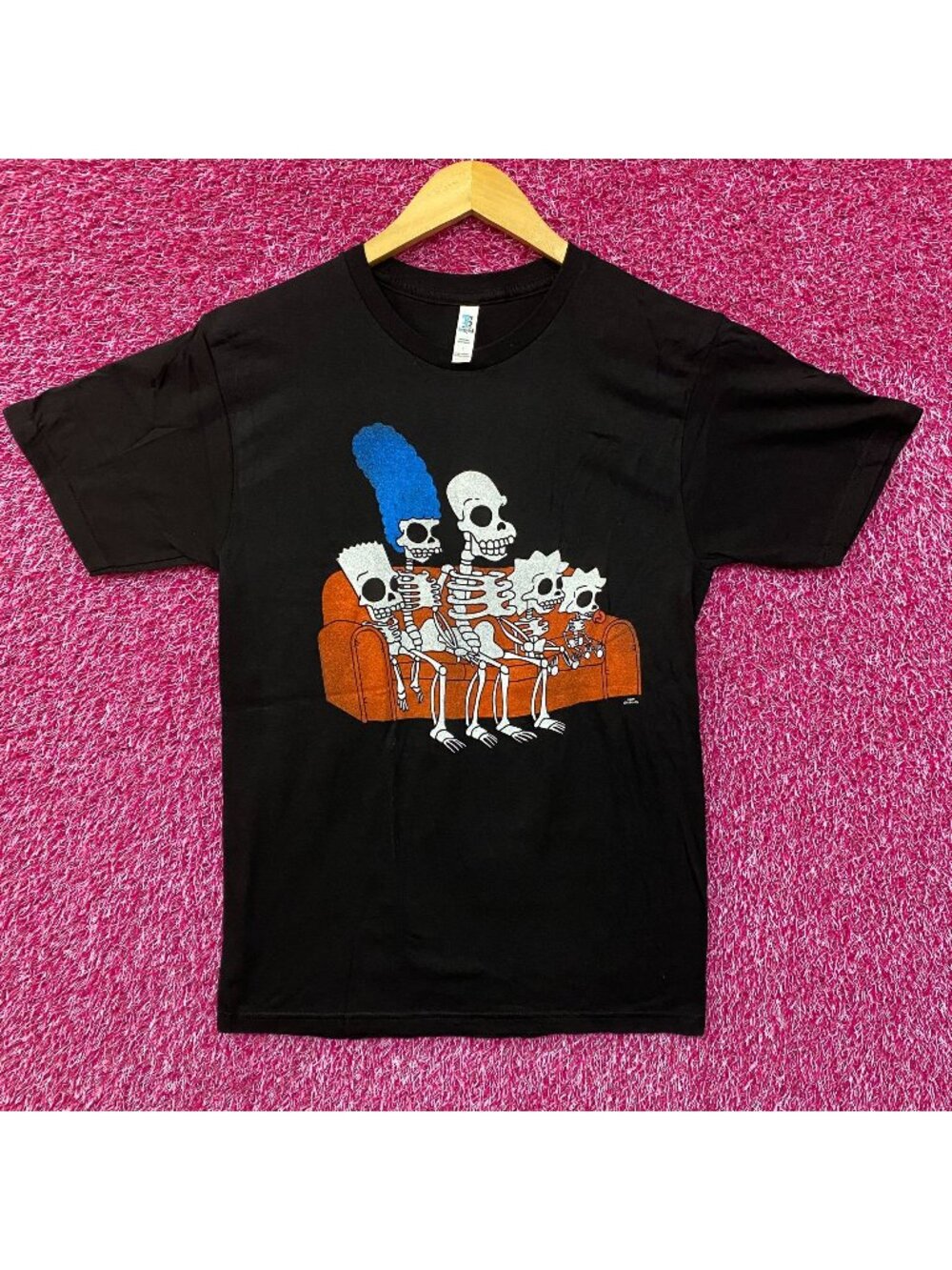 The Simpsons Treehouse of Horror Skeleton Family T-Shirt Small
